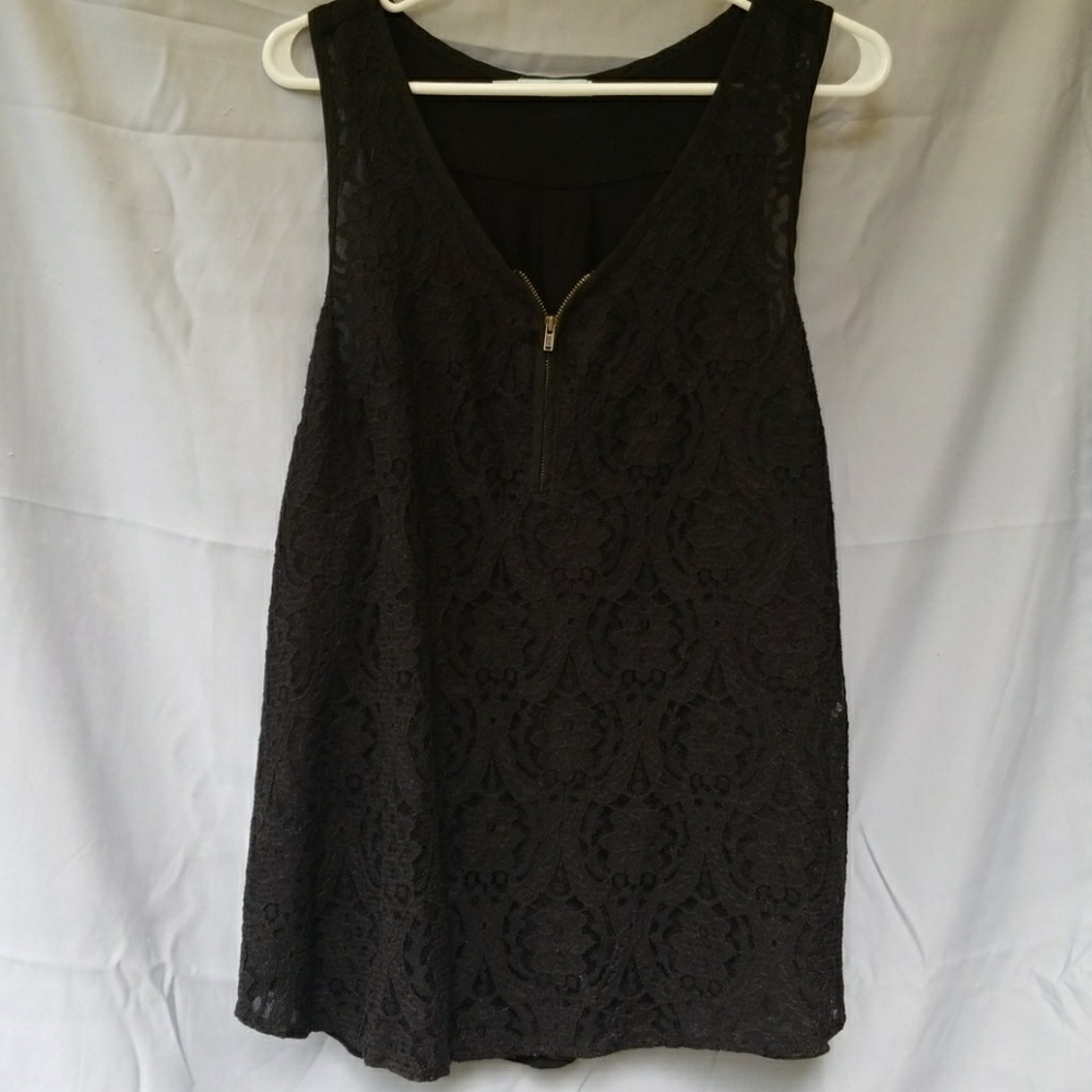 MAURICES-Lace Overlay flowy Tank Top